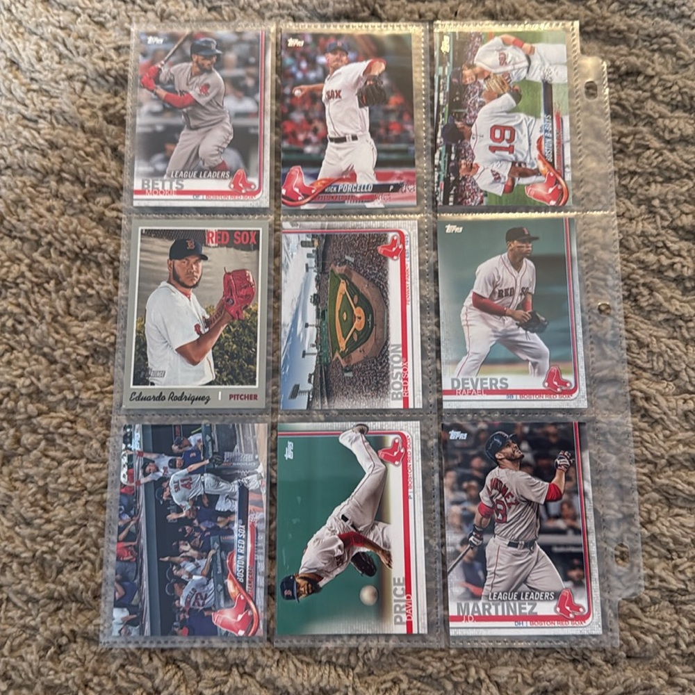Boston Red Sox Baseball Card Collection